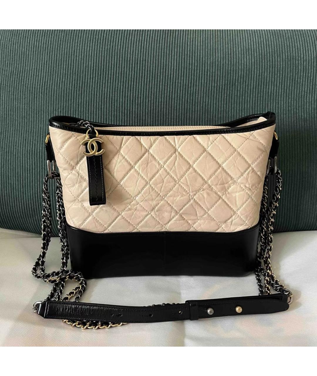 CHANEL Черная кожаная сумка через плечо, фото 9