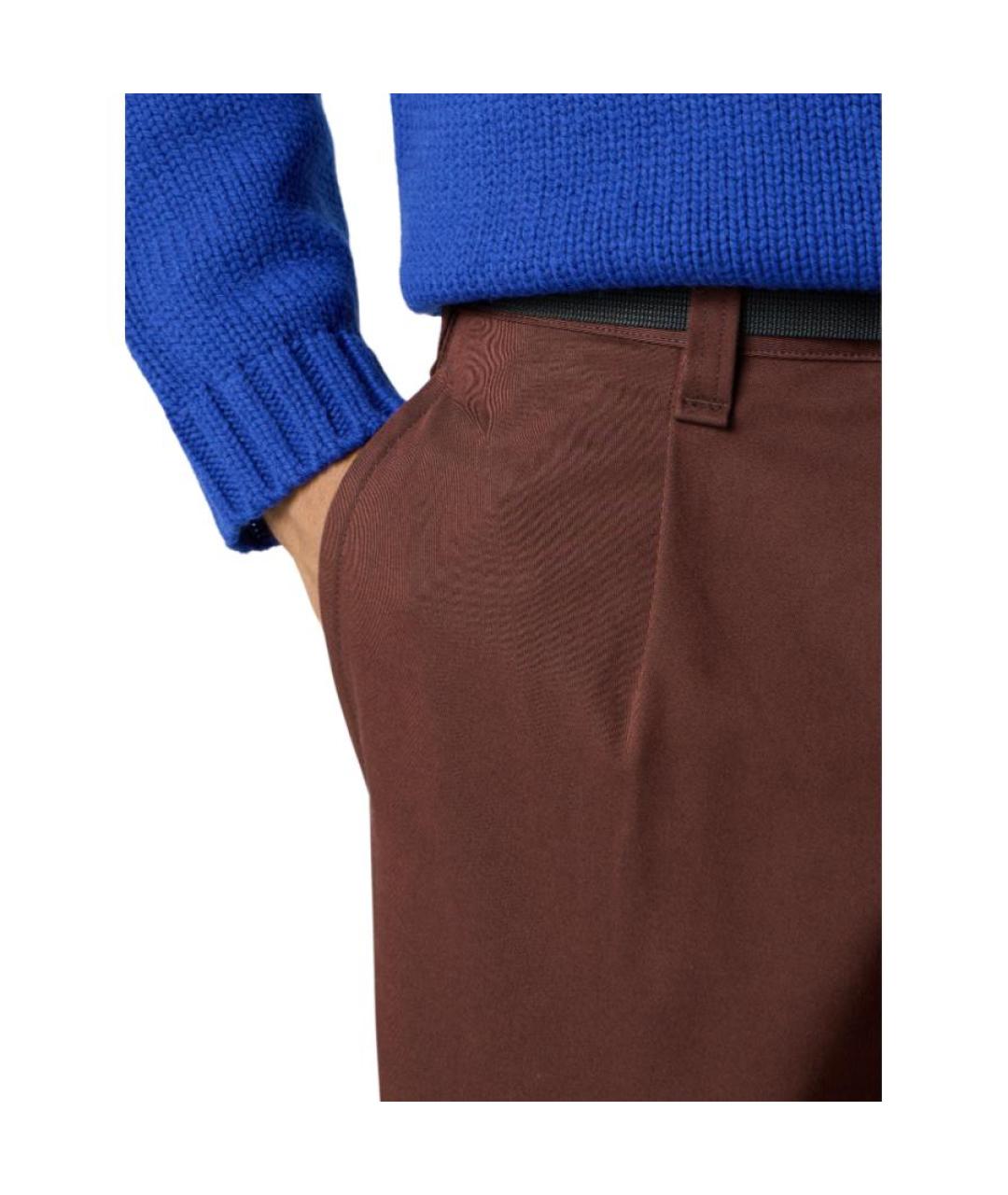 STONE ISLAND Коричневые повседневные брюки, фото 5