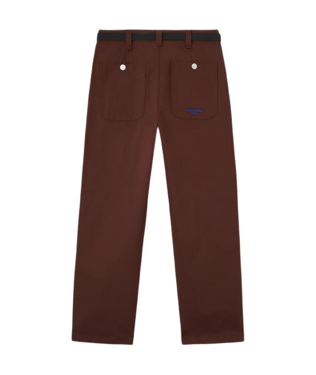 STONE ISLAND Коричневые повседневные брюки, фото 2