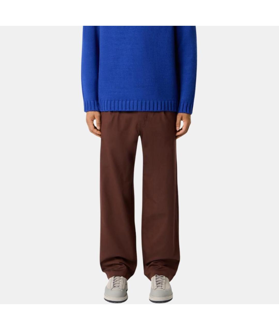 STONE ISLAND Коричневые повседневные брюки, фото 3