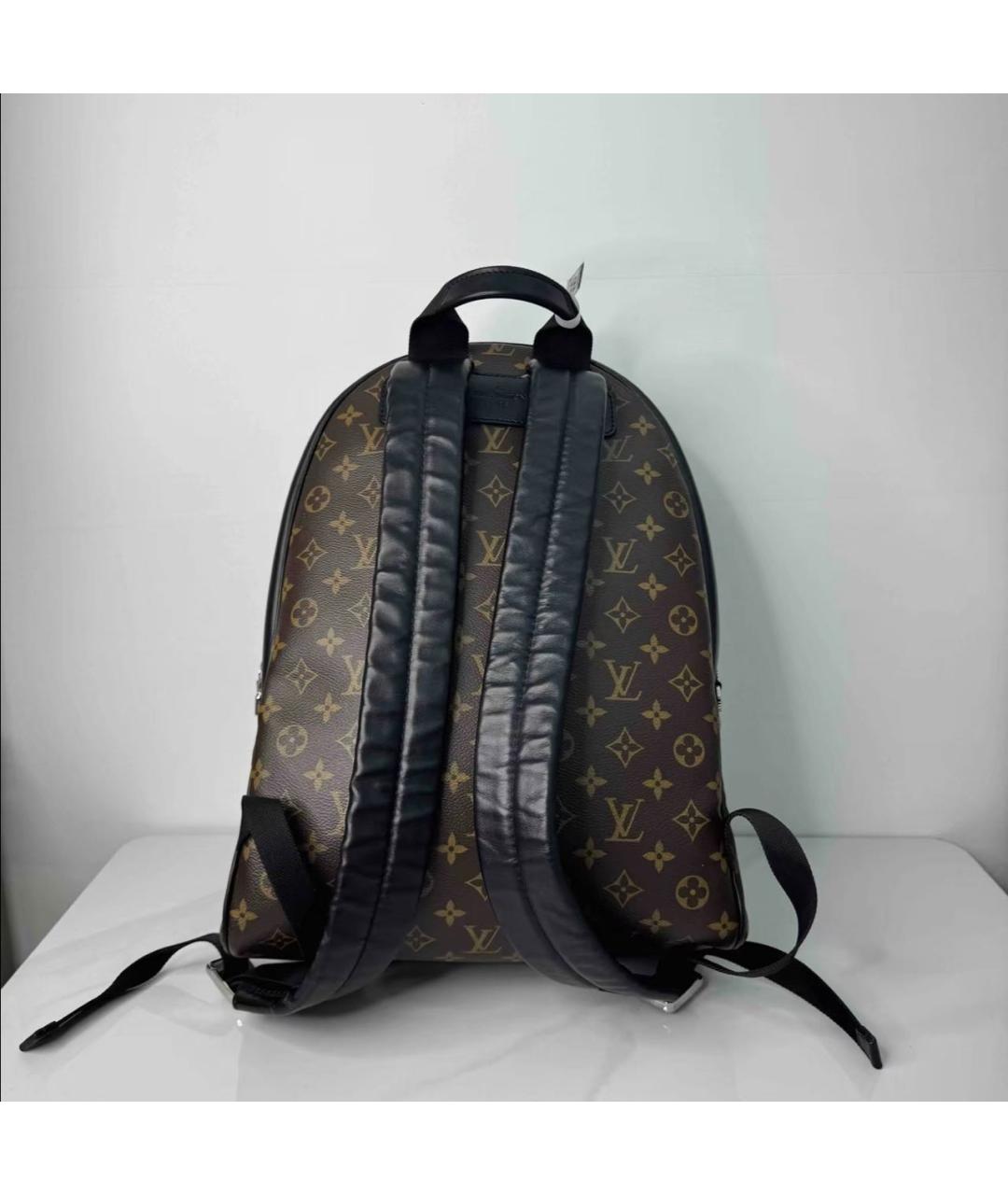 LOUIS VUITTON Коричневый кожаный рюкзак, фото 3