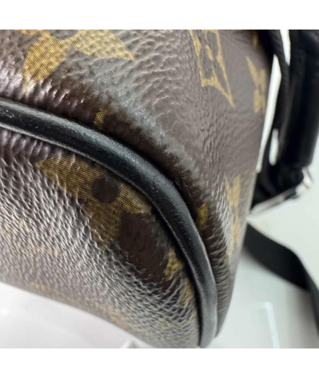 LOUIS VUITTON Коричневый кожаный рюкзак, фото 6