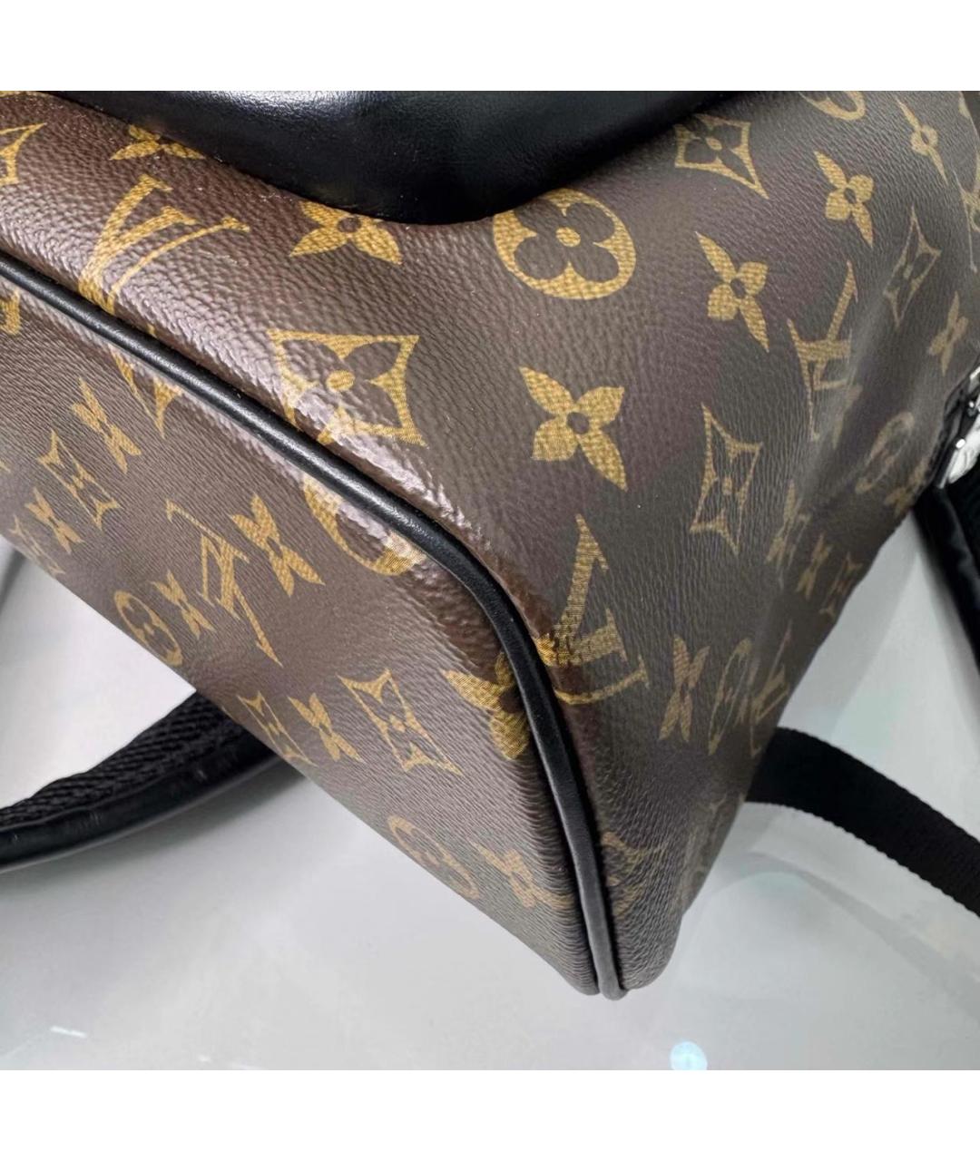 LOUIS VUITTON Коричневый кожаный рюкзак, фото 8