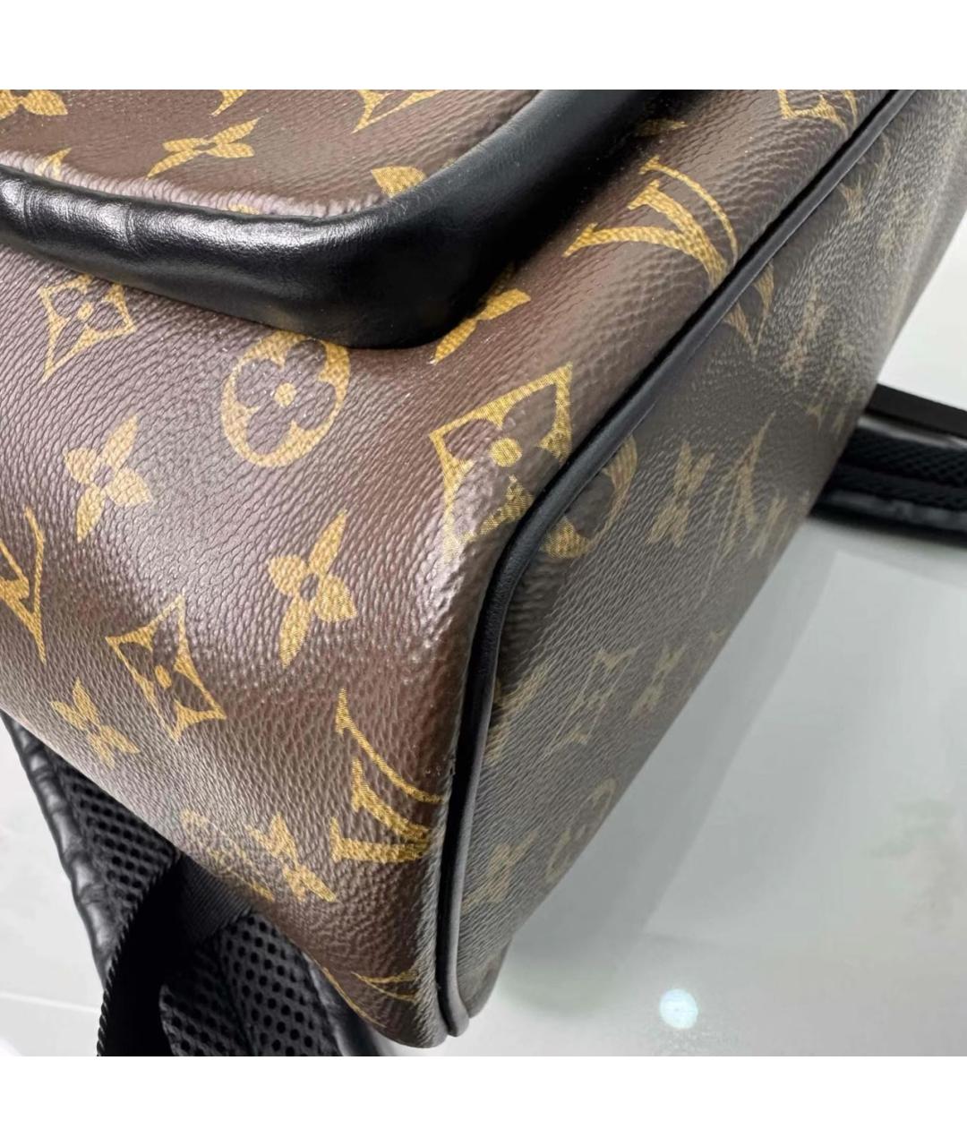 LOUIS VUITTON Коричневый кожаный рюкзак, фото 7