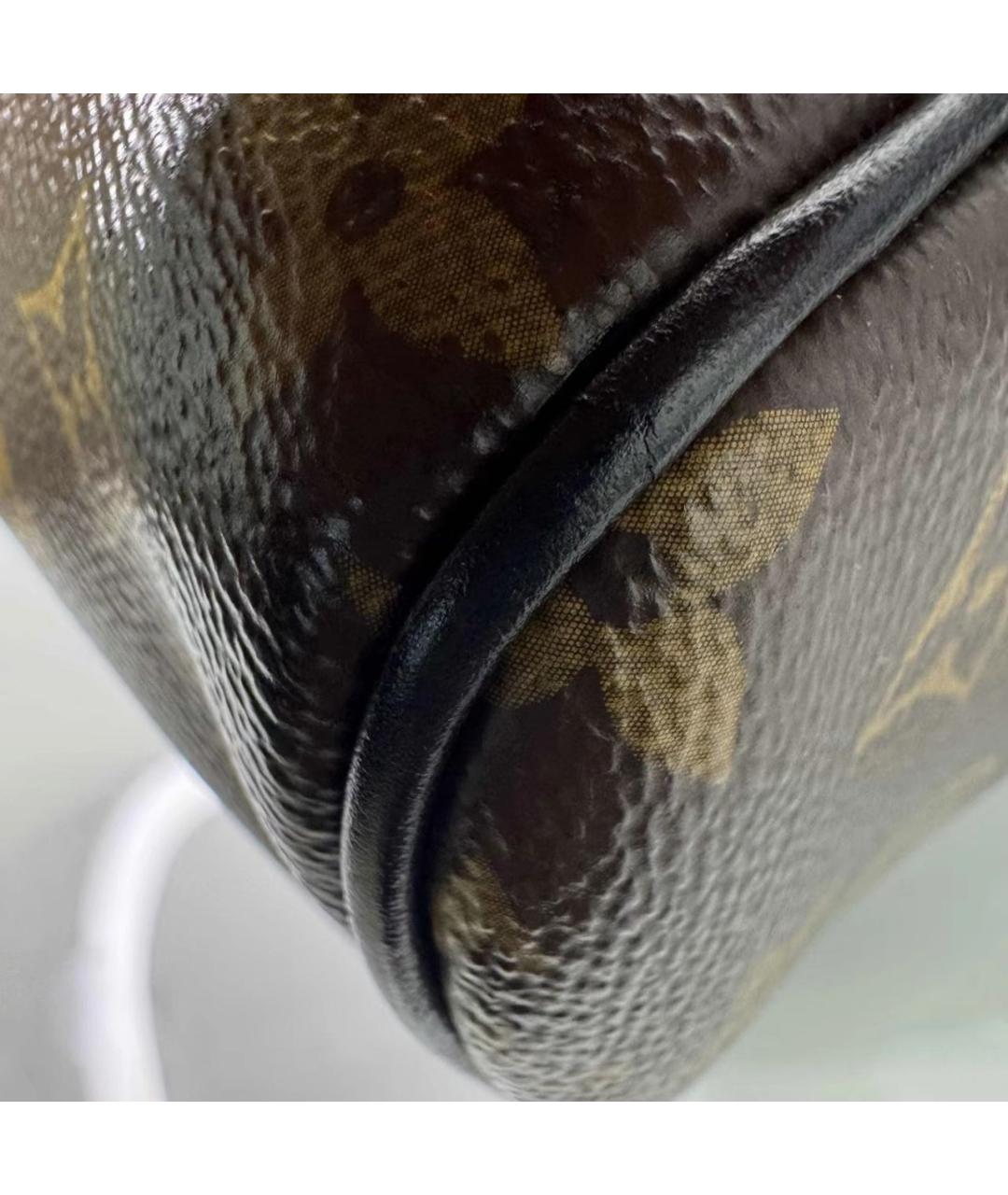 LOUIS VUITTON Коричневый кожаный рюкзак, фото 5