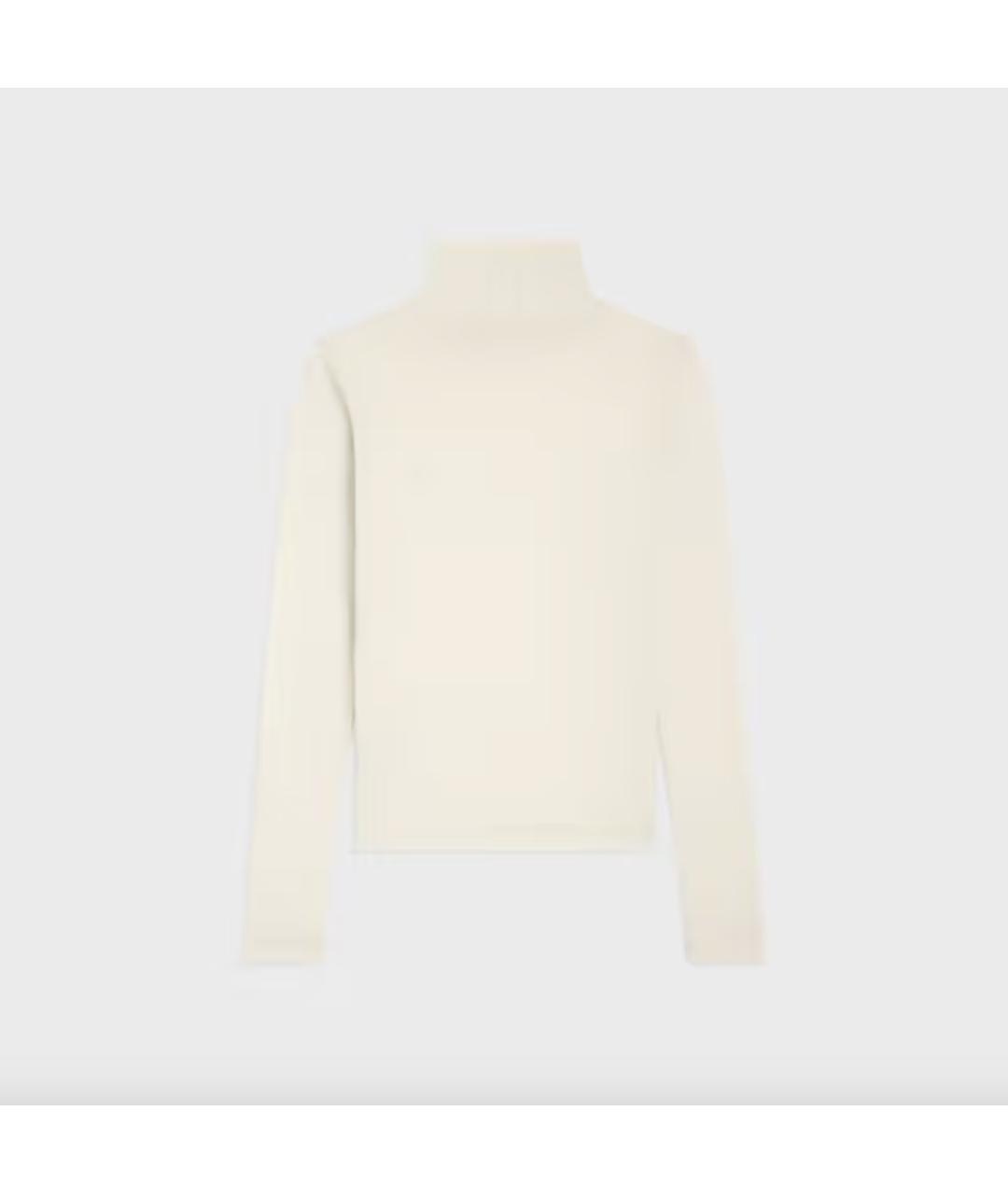 CELINE Бежевая шерстяная водолазка, фото 2