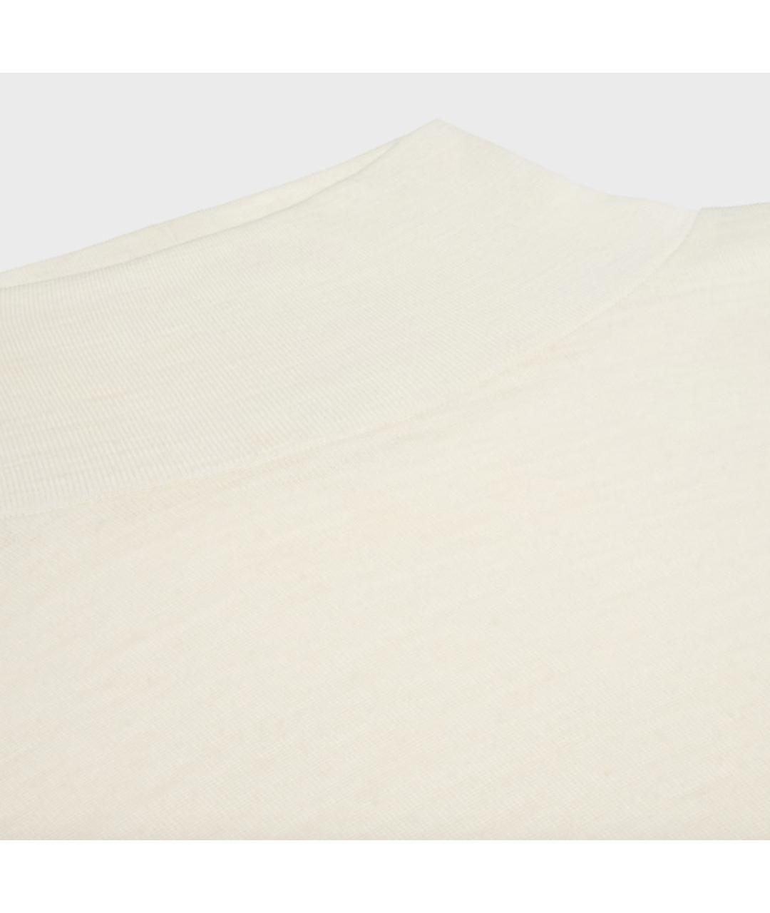 CELINE Бежевая шерстяная водолазка, фото 3