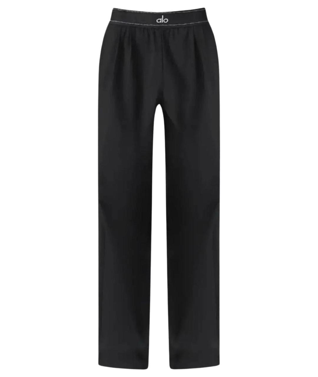 ALO YOGA Черные полиэстеровые спортивные брюки и шорты, фото 1