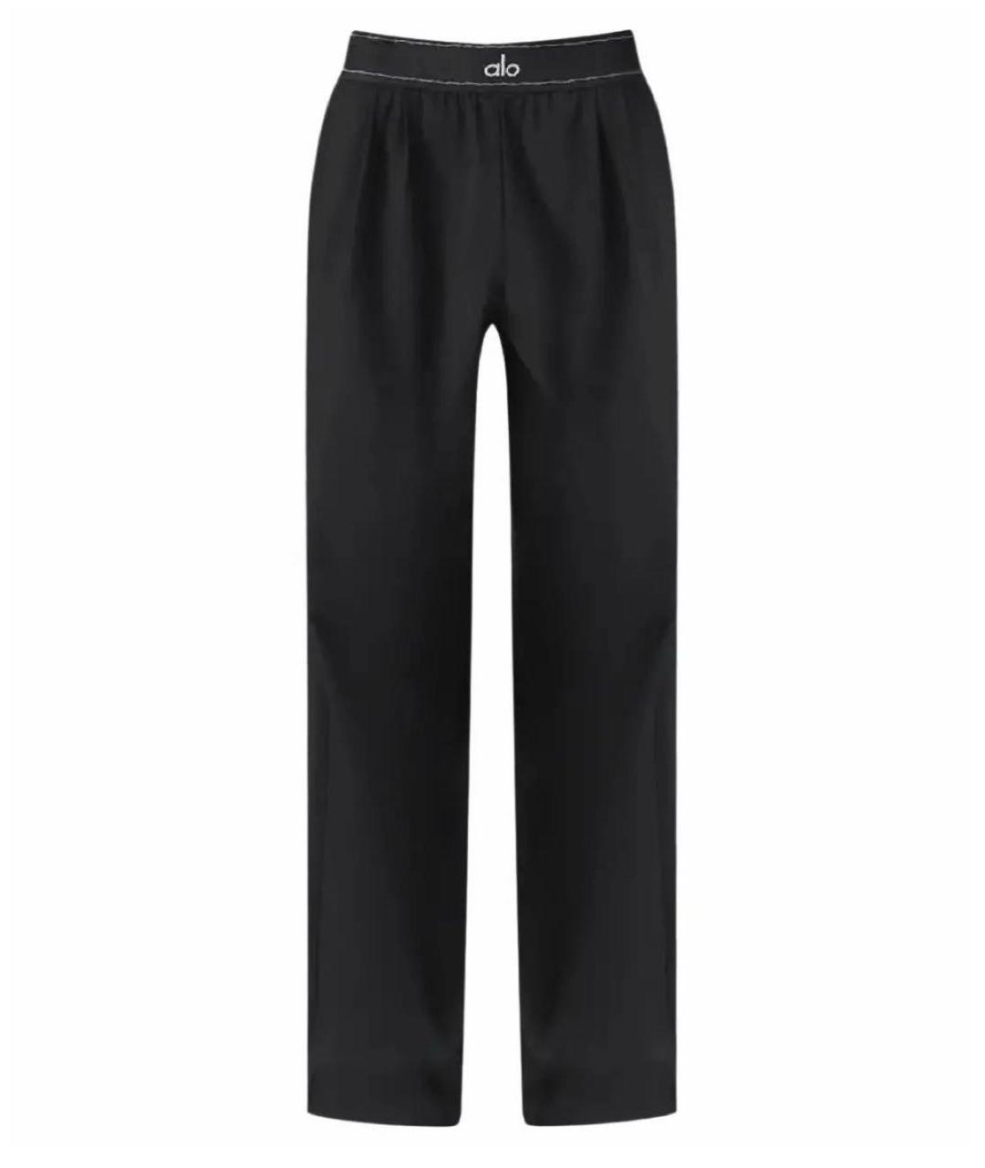 ALO YOGA Черные полиэстеровые спортивные брюки и шорты, фото 9