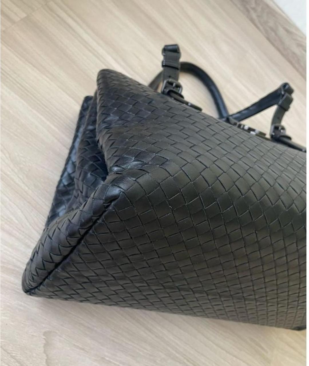 BOTTEGA VENETA Кожаная сумка с короткими ручками, фото 3