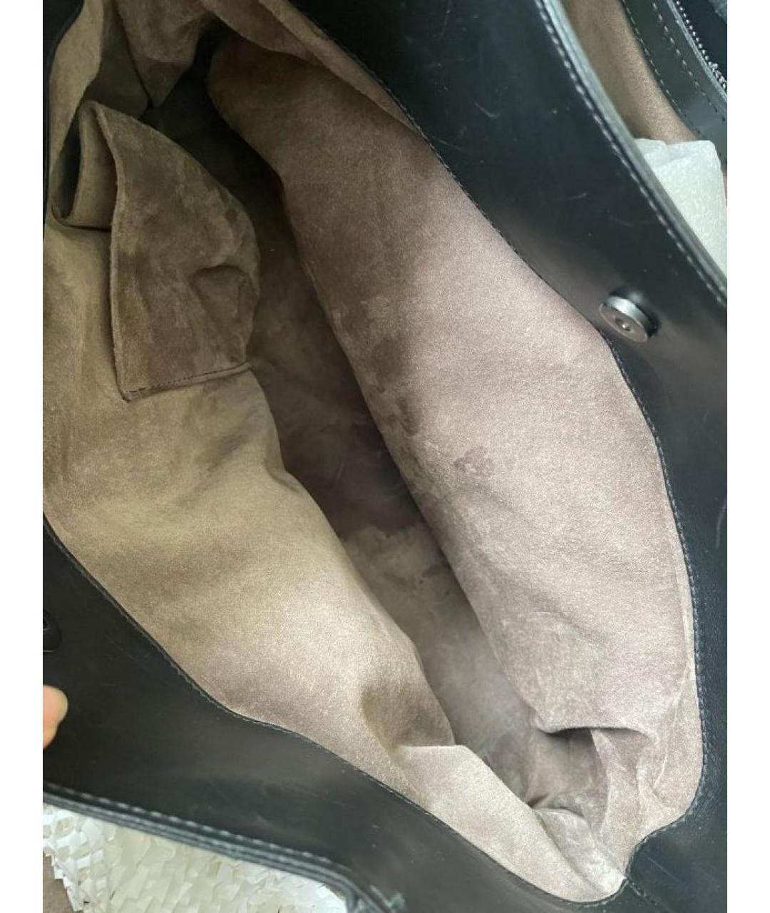 BOTTEGA VENETA Кожаная сумка с короткими ручками, фото 6