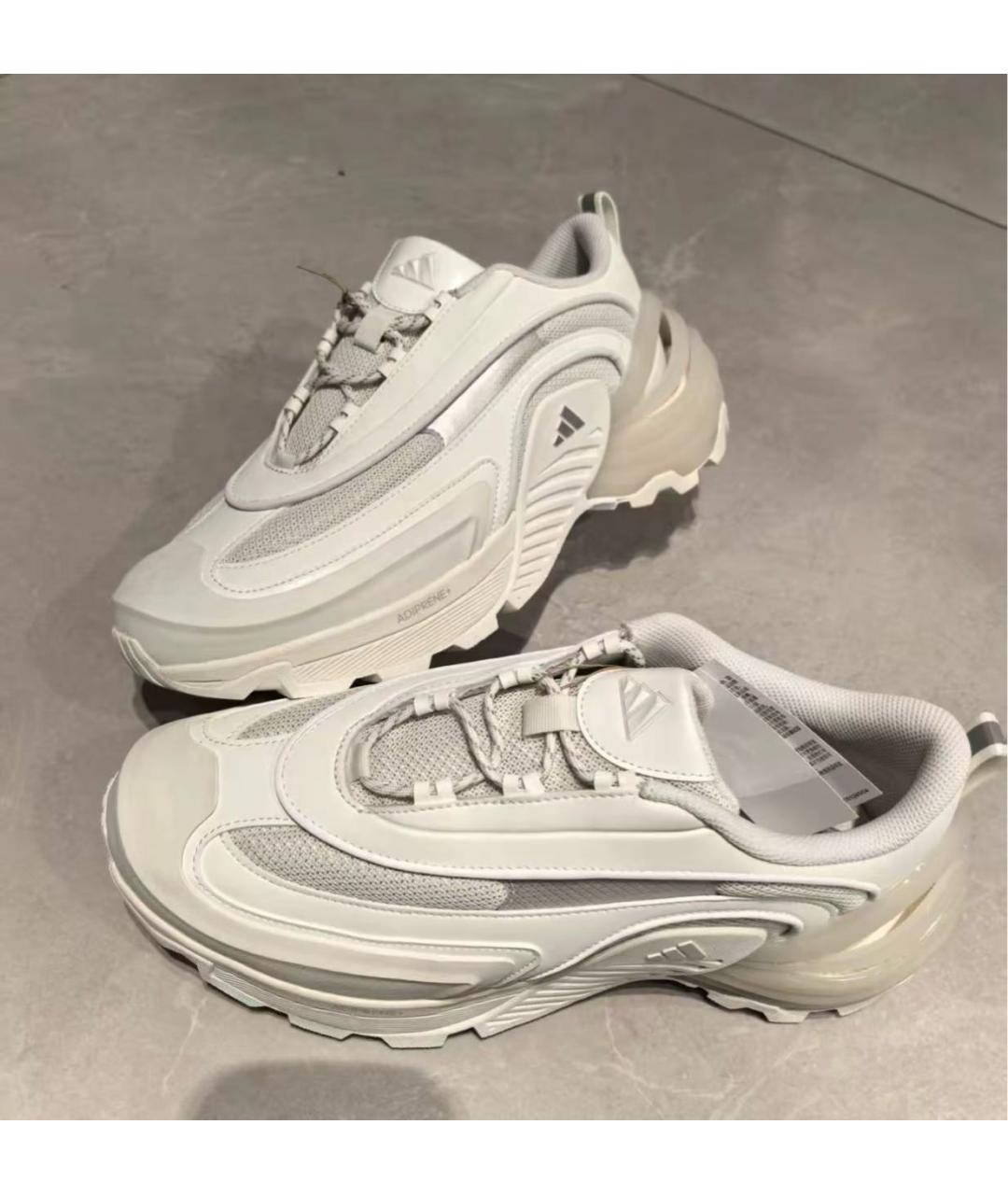 ADIDAS Белые кожаные кроссовки, фото 4