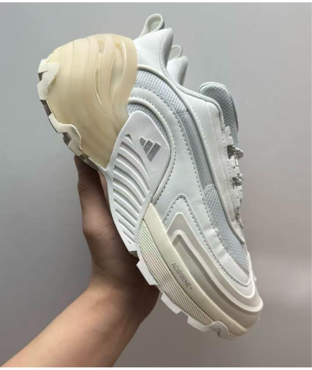 ADIDAS Белые кожаные кроссовки, фото 6