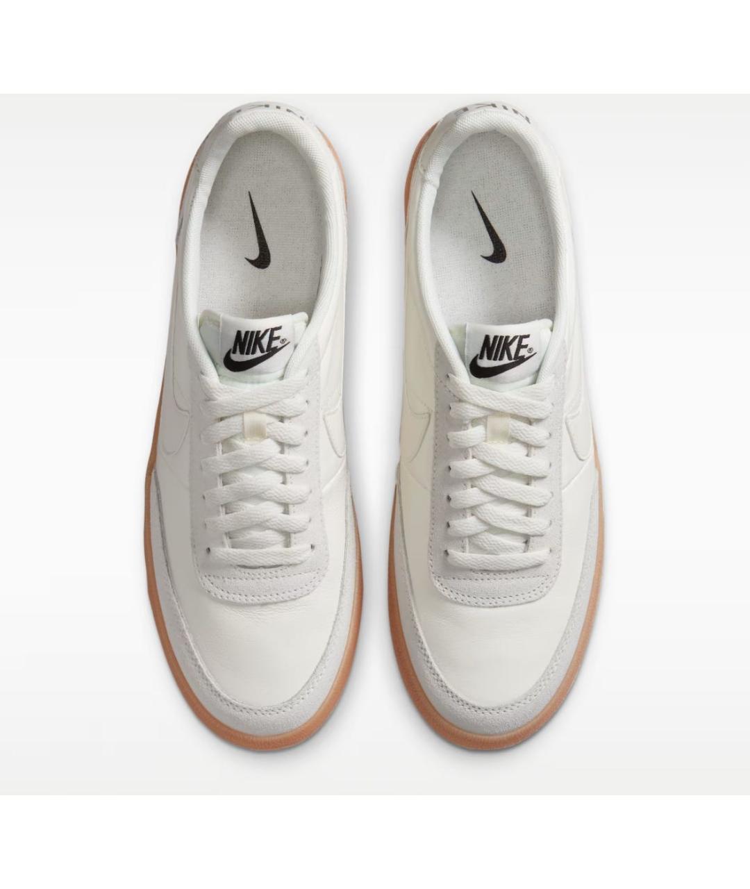 NIKE Белые кожаные низкие кроссовки / кеды, фото 2