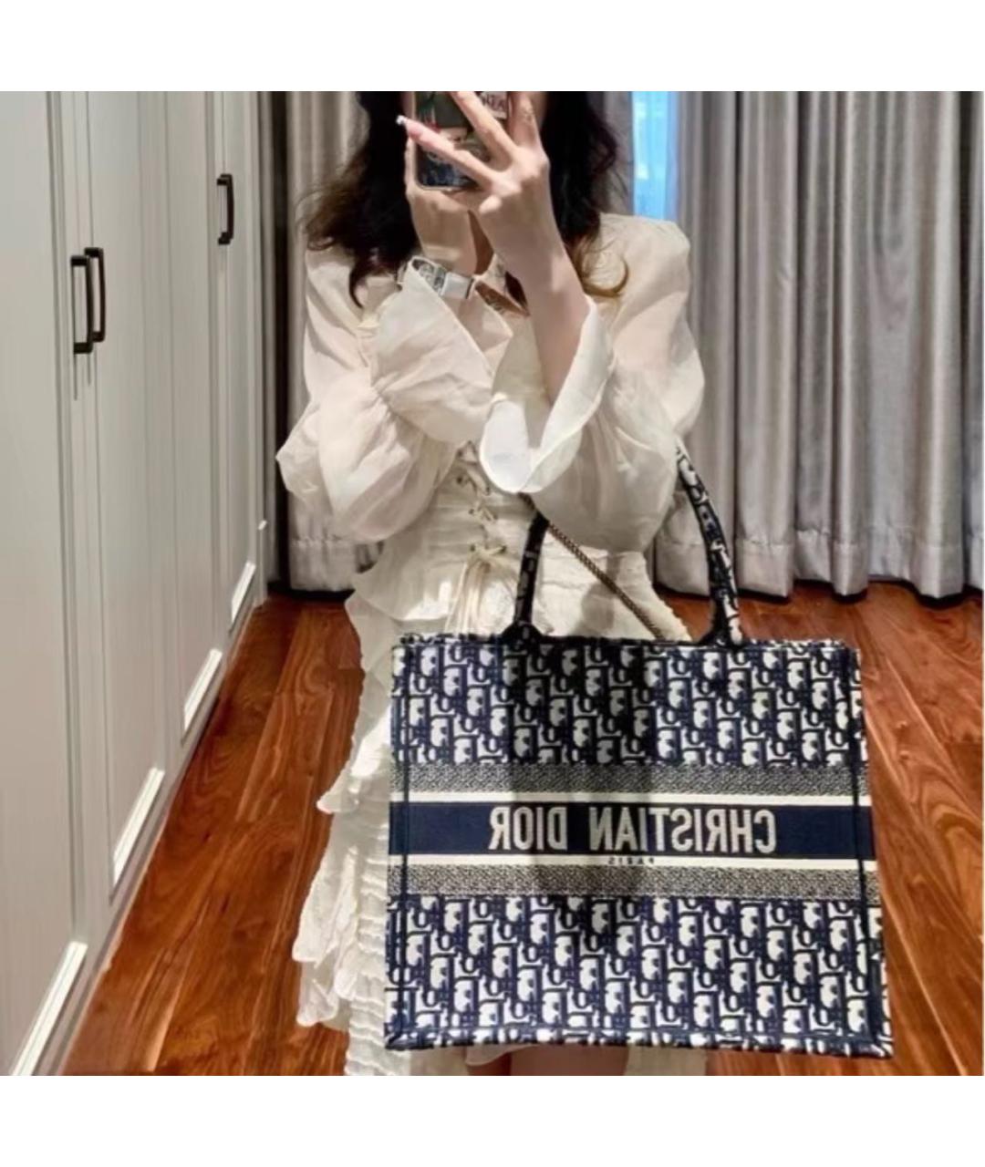 CHRISTIAN DIOR Бежевая сумка тоут, фото 6