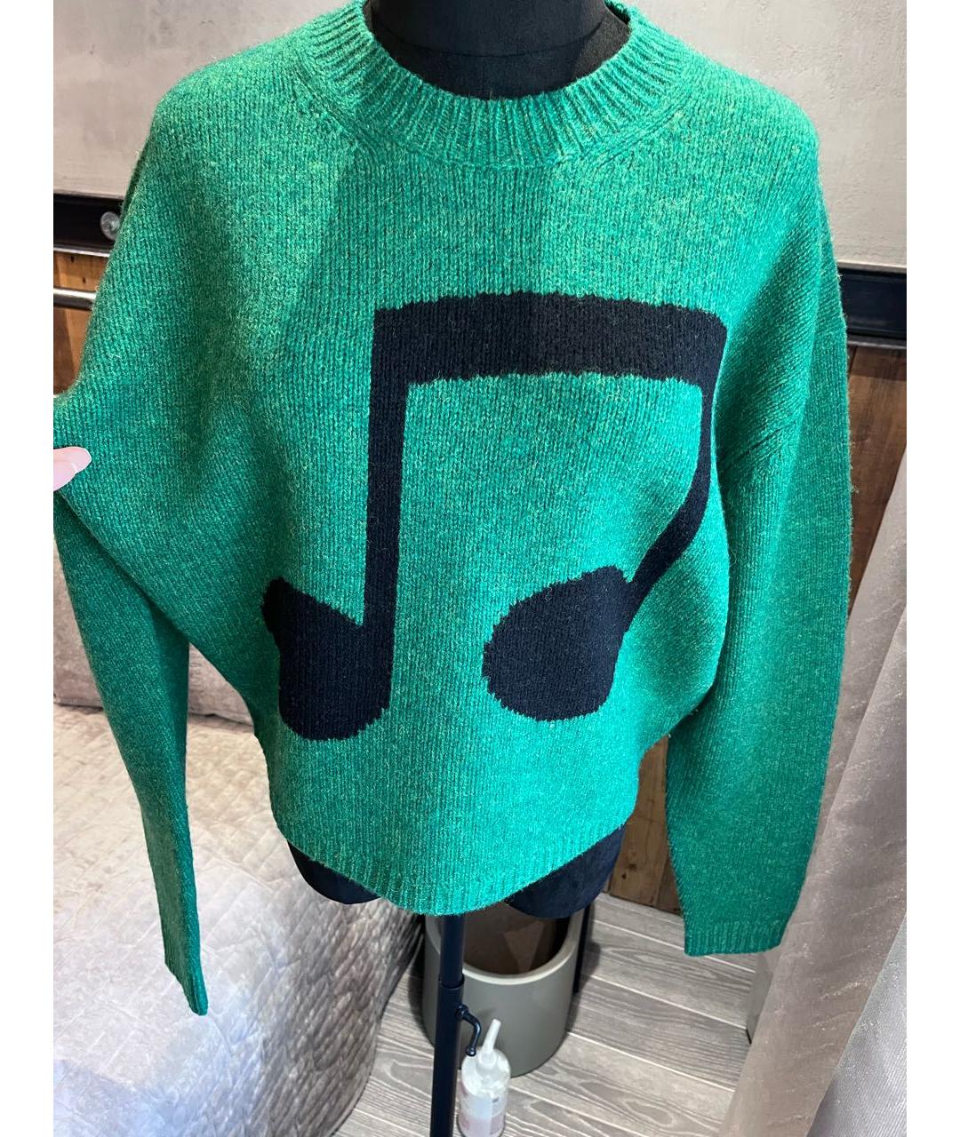 ACNE STUDIOS Зеленый шерстяной джемпер / свитер, фото 7