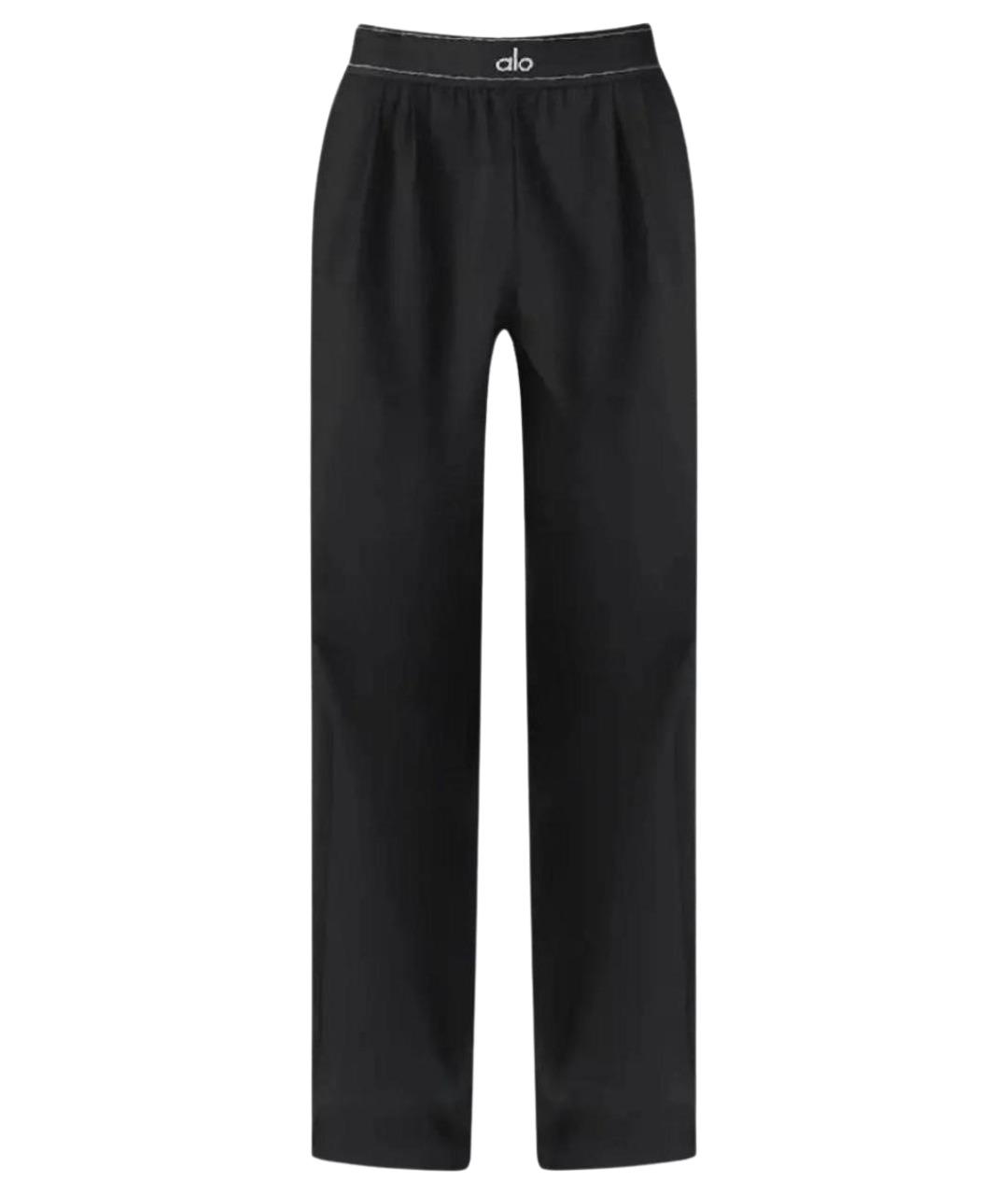 ALO YOGA Черные полиэстеровые спортивные брюки и шорты, фото 1