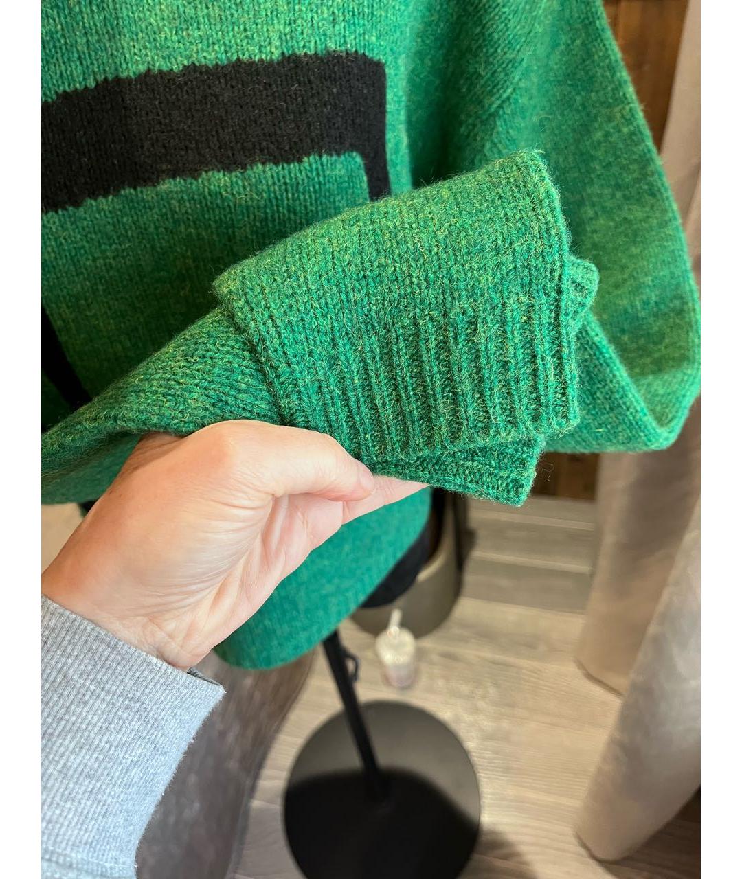 ACNE STUDIOS Зеленый шерстяной джемпер / свитер, фото 5