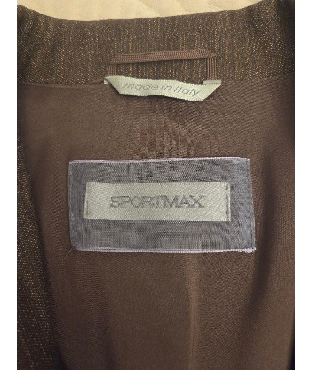 SPORTMAX Коричневый жакет/пиджак, фото 3