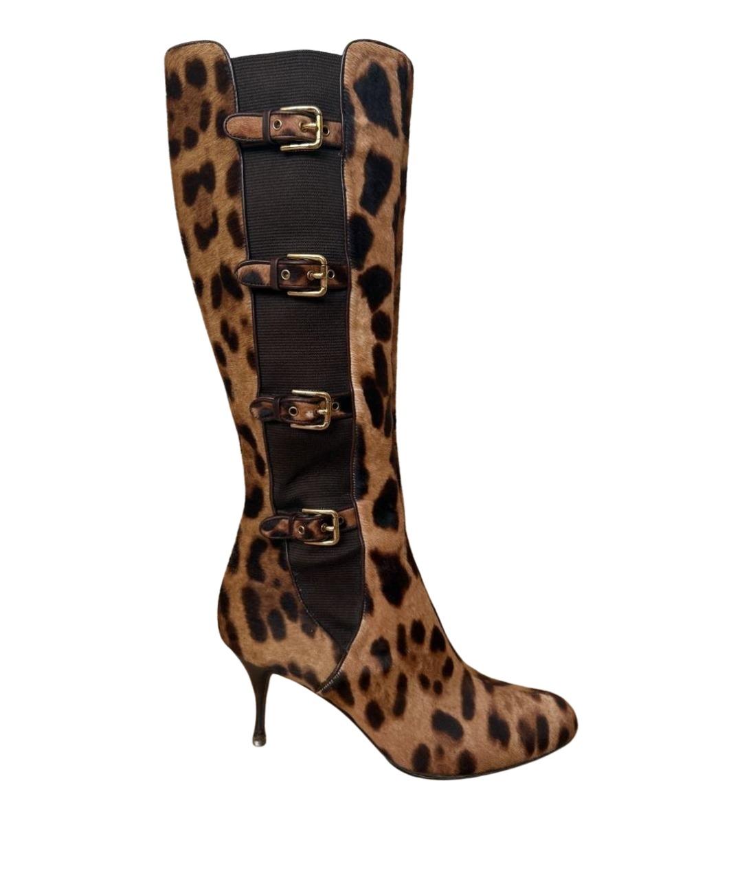 DOLCE&GABBANA Кожаные сапоги, фото 1