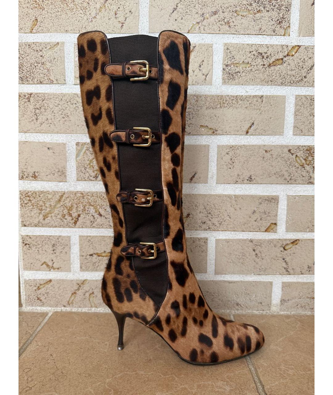 DOLCE&GABBANA Кожаные сапоги, фото 5