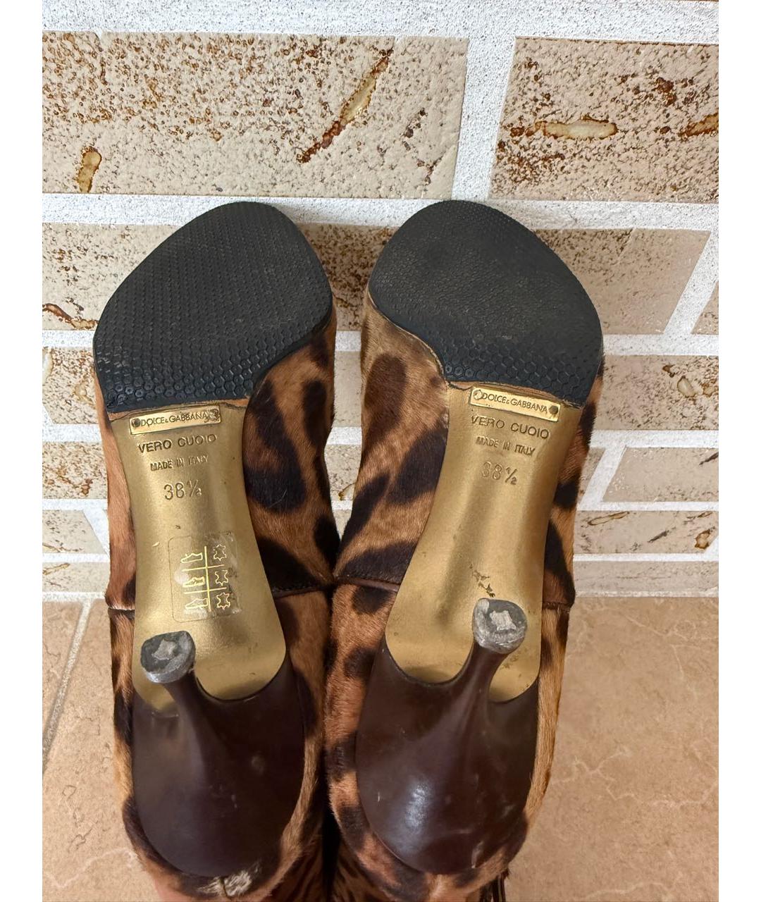 DOLCE&GABBANA Кожаные сапоги, фото 4