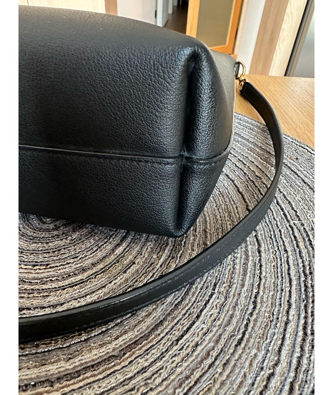 SAINT LAURENT Черная кожаная сумка тоут, фото 4