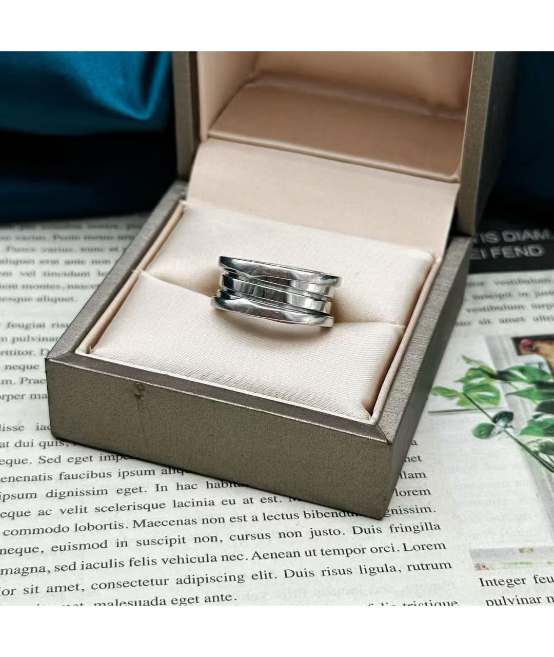 BVLGARI Серебряное кольцо из белого золота, фото 3