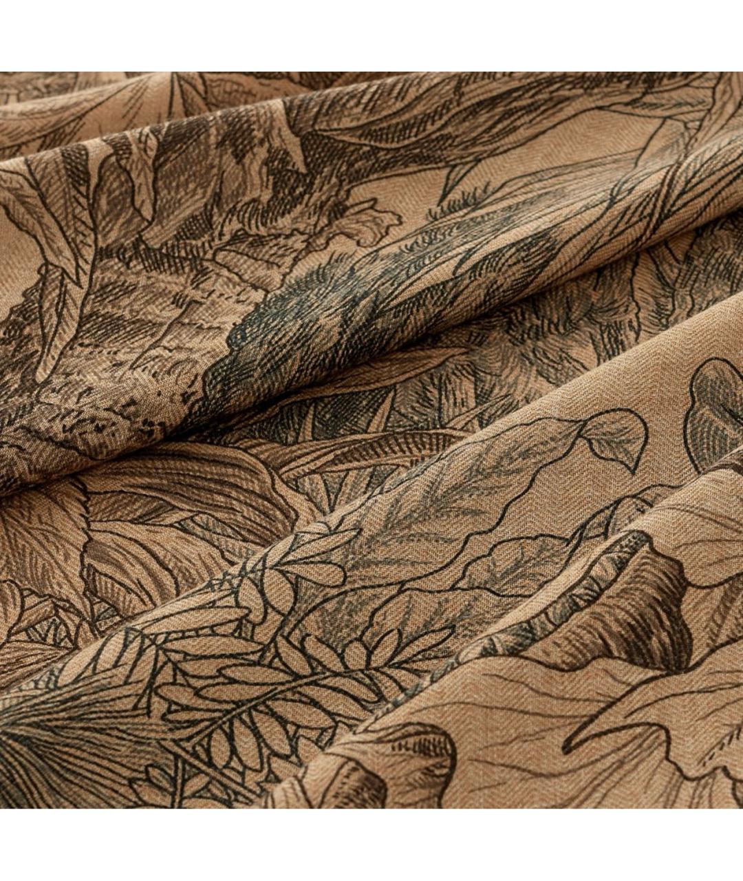 HERMES Коричневый кашемировый платок, фото 2