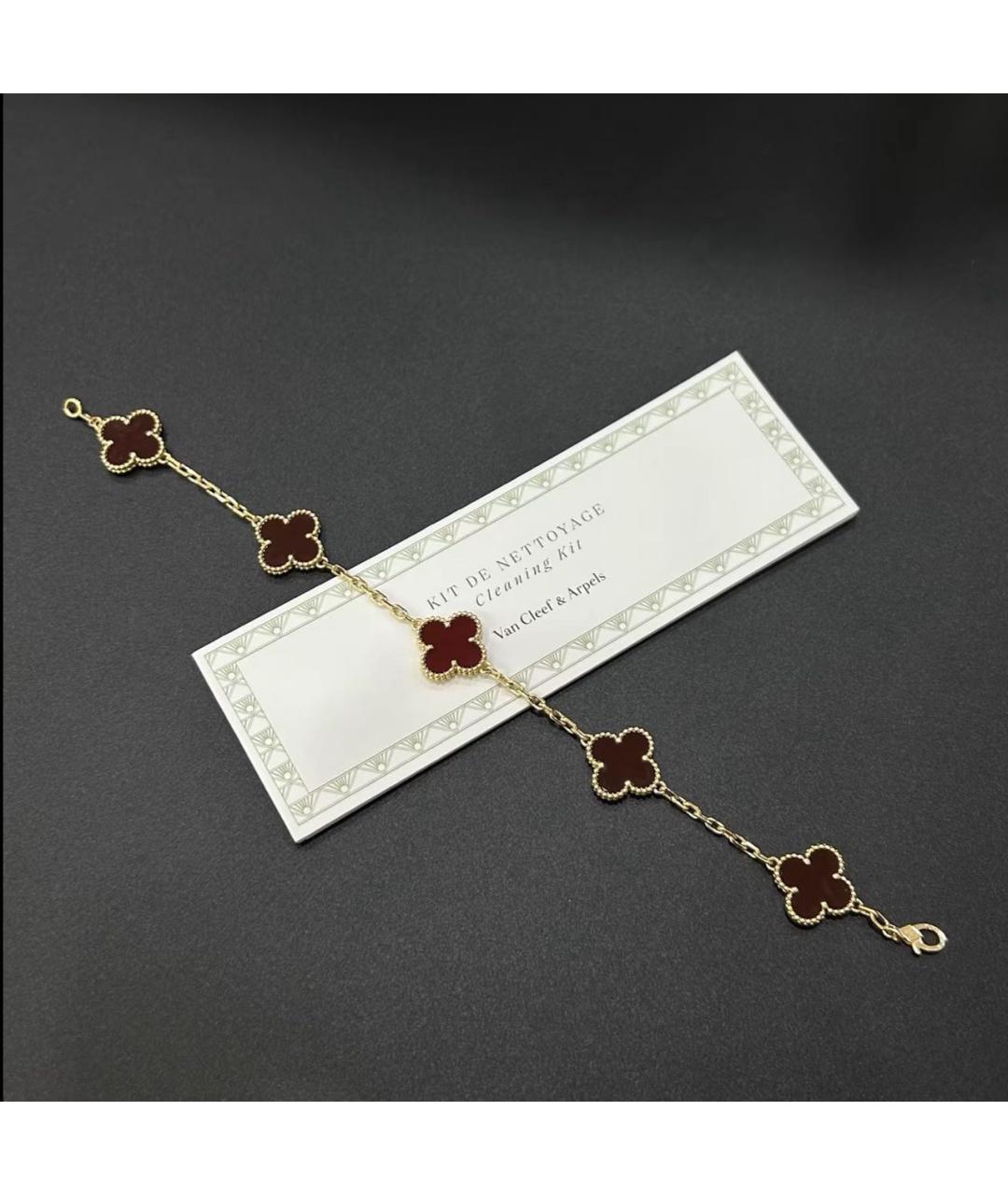 VAN CLEEF & ARPELS Красный браслет из желтого золота, фото 2