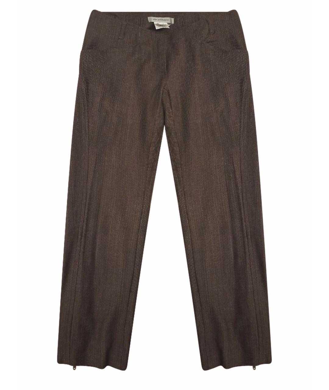 SPORTMAX Коричневые бриджи, фото 1