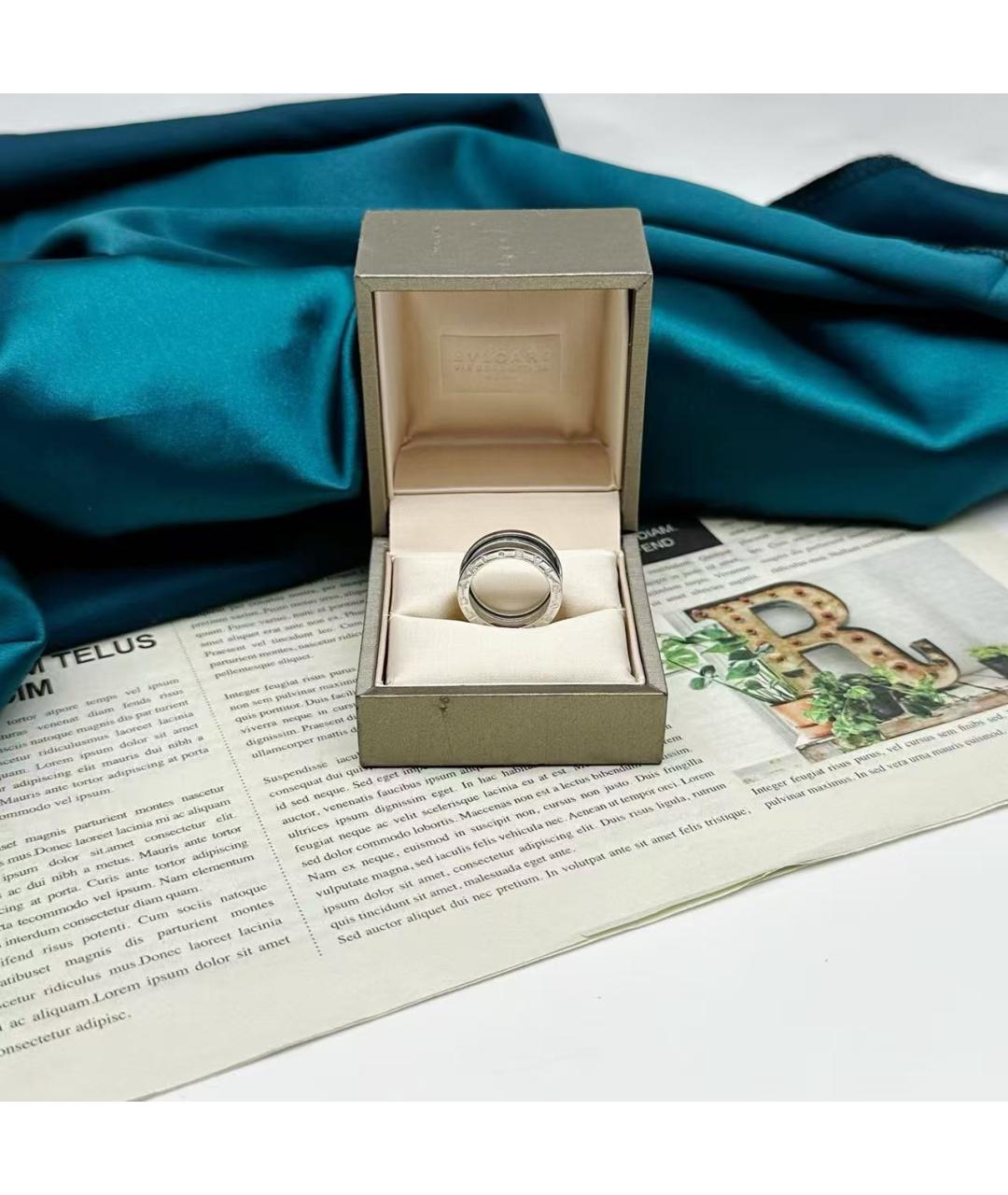 BVLGARI Серебряное кольцо из белого золота, фото 3