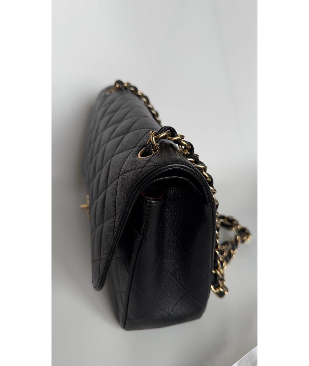 CHANEL Черная кожаная сумка через плечо, фото 2