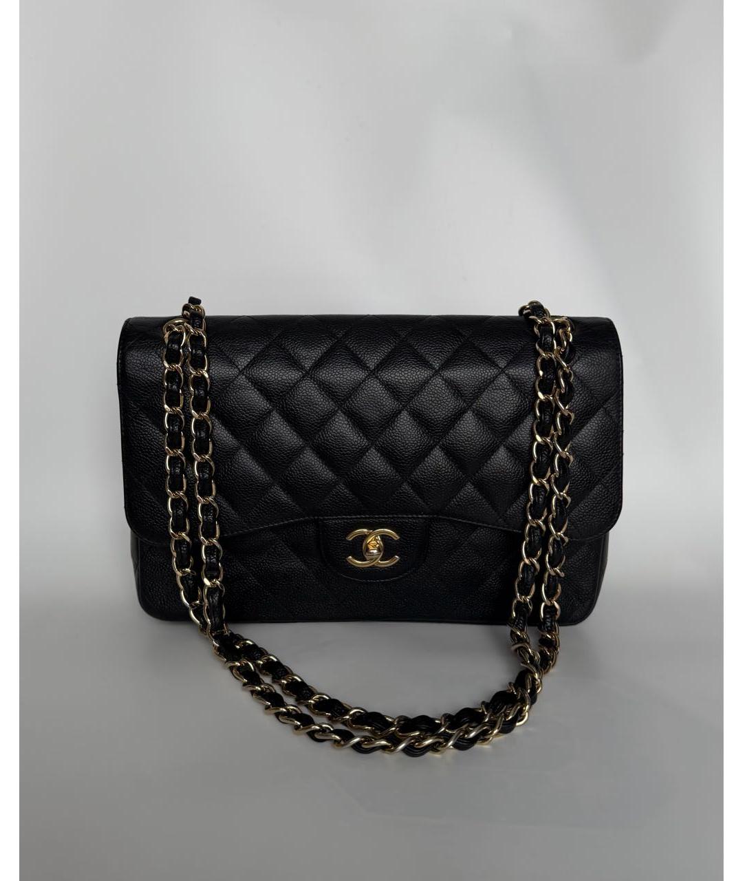 CHANEL Черная кожаная сумка через плечо, фото 4