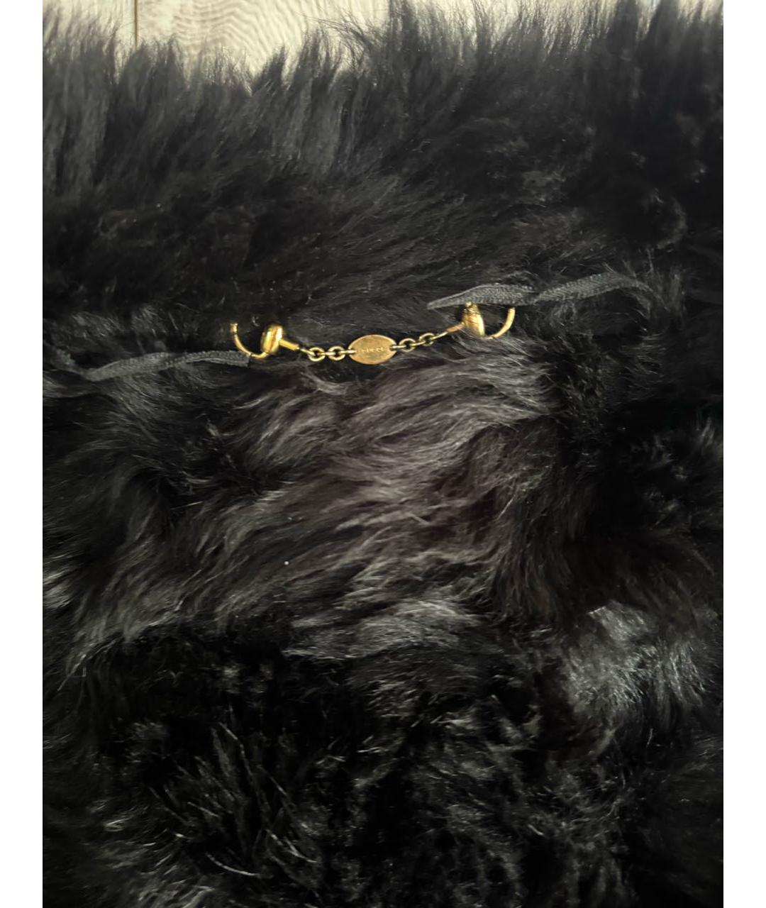 GUCCI Черная меховая дубленка, фото 8