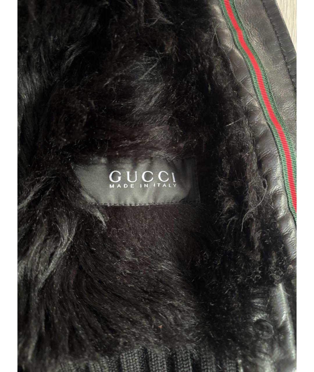 GUCCI Черная меховая дубленка, фото 6