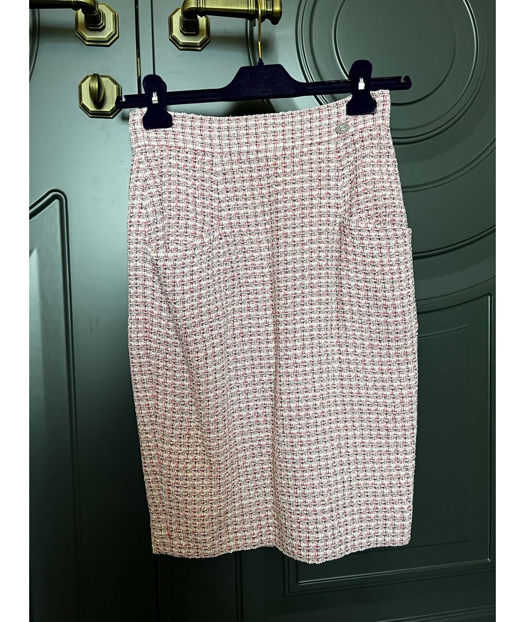 CHANEL Розовый твидовый костюм с брюками, фото 2