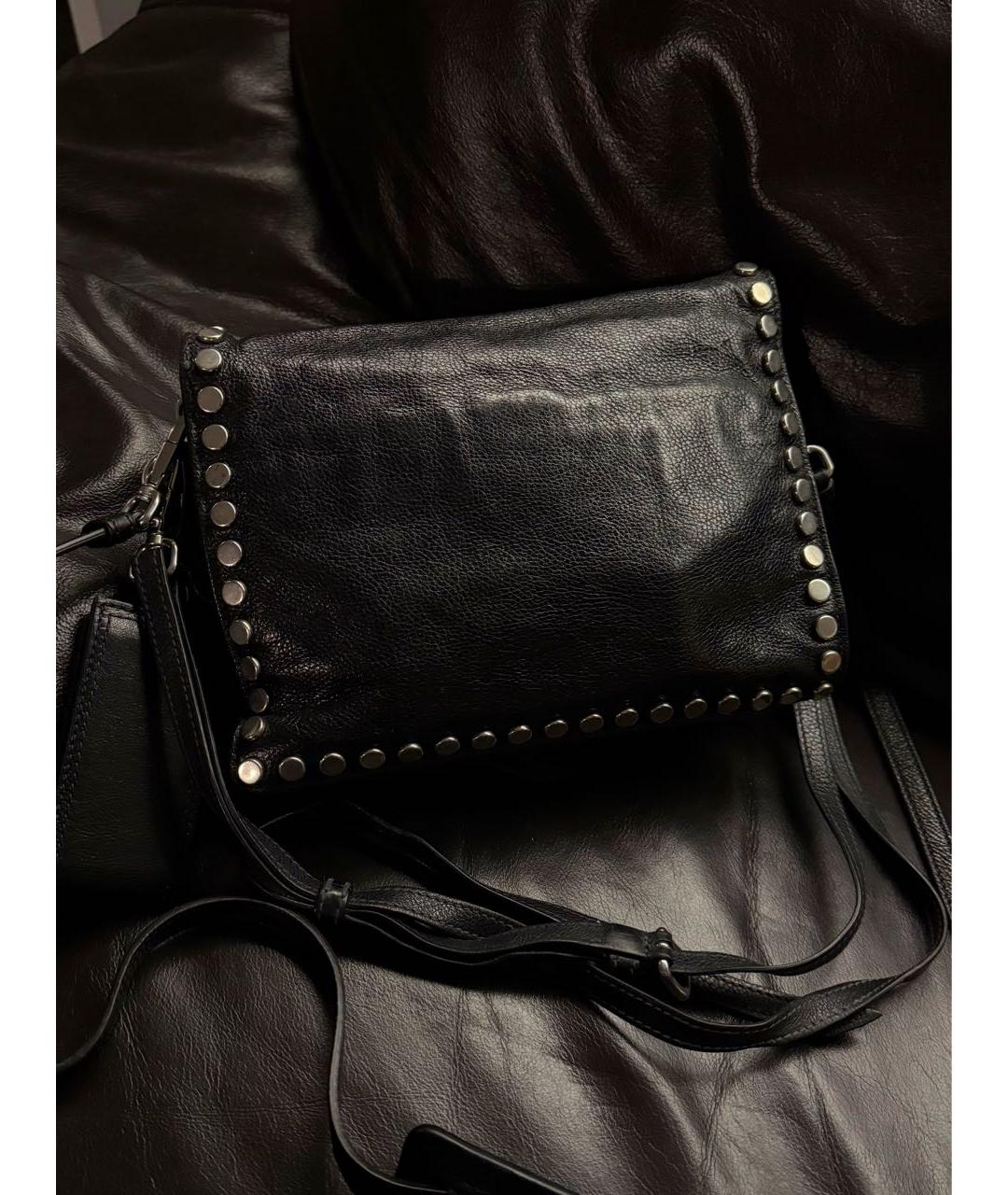 PRADA Черная кожаная сумка через плечо, фото 3