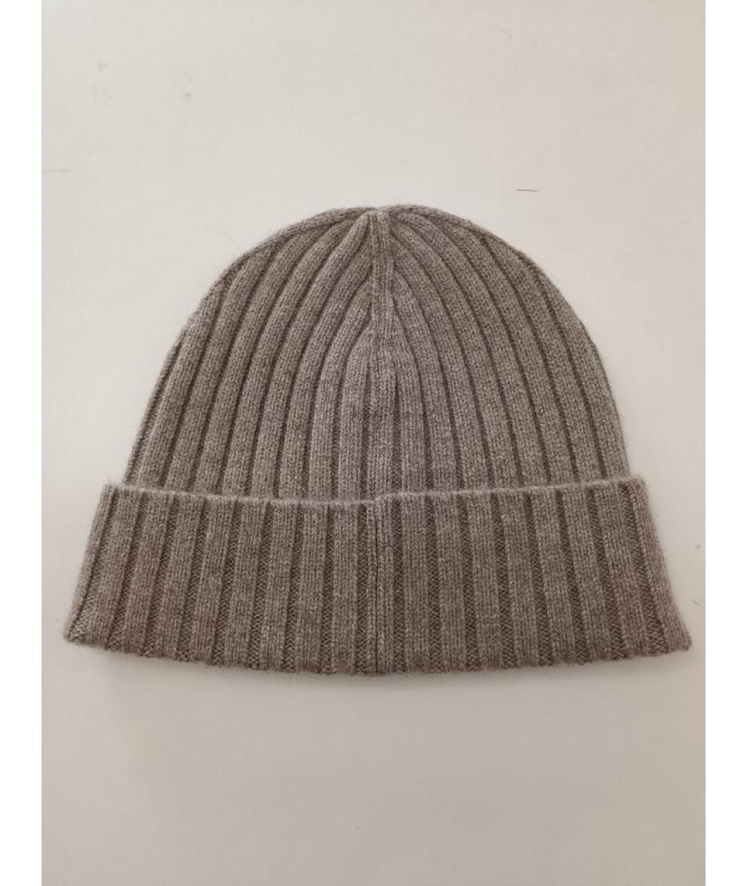 SPORTY AND RICH Бежевая кашемировая шапка, фото 2