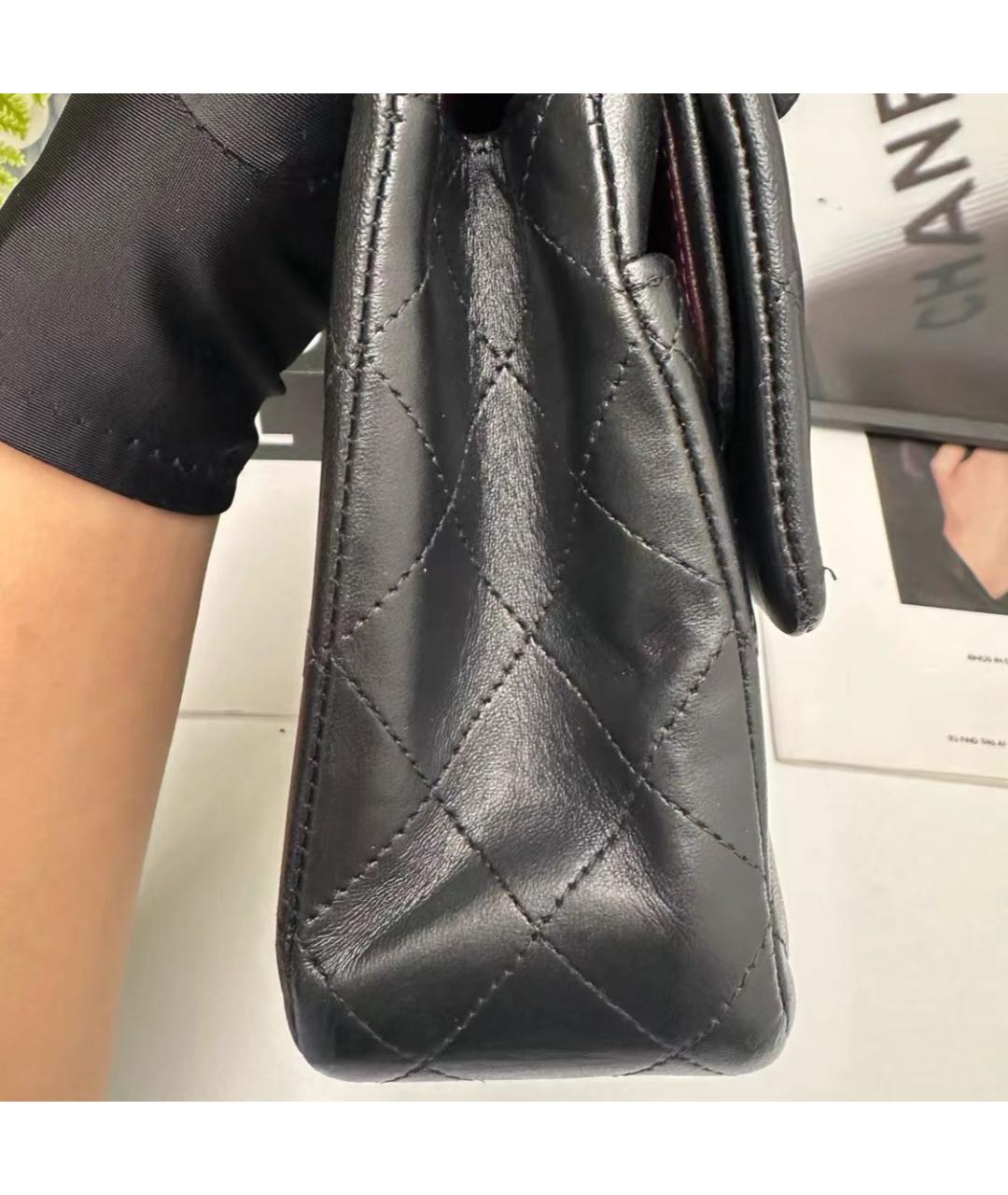 CHANEL Черная кожаная сумка через плечо, фото 4