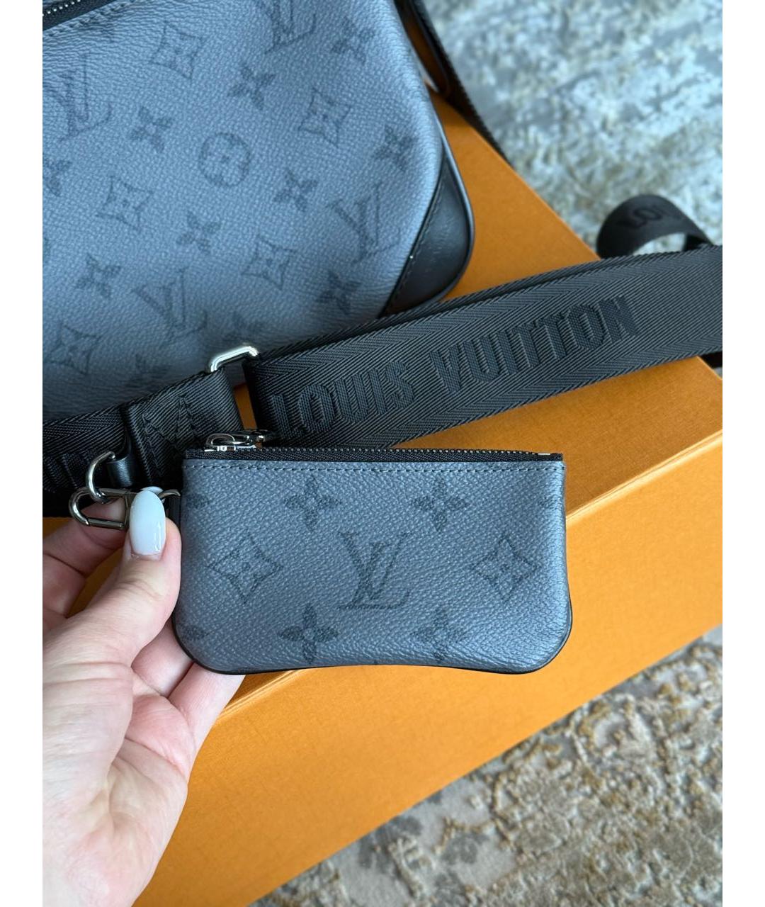 LOUIS VUITTON Антрацитовая сумка на плечо, фото 5