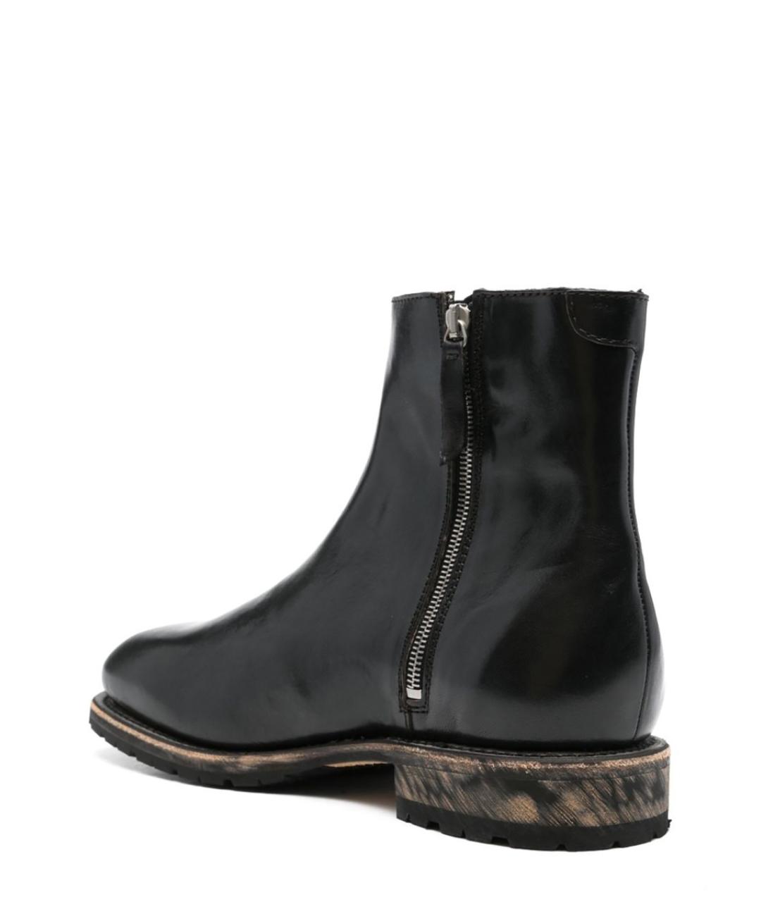 OUR LEGACY Черные кожаные высокие ботинки, фото 4