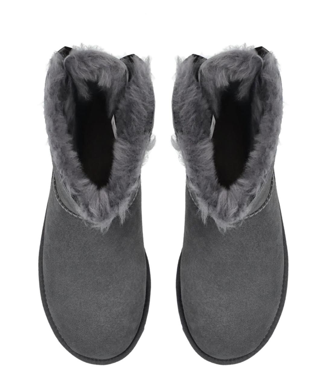 UGG AUSTRALIA Серые замшевые сапоги, фото 3