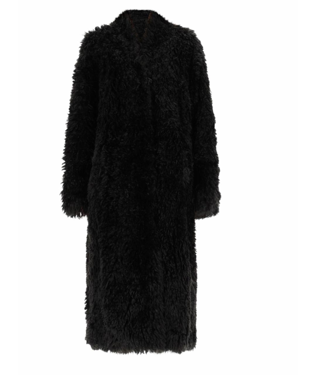 STAND Черная полиэстеровая шуба, фото 1