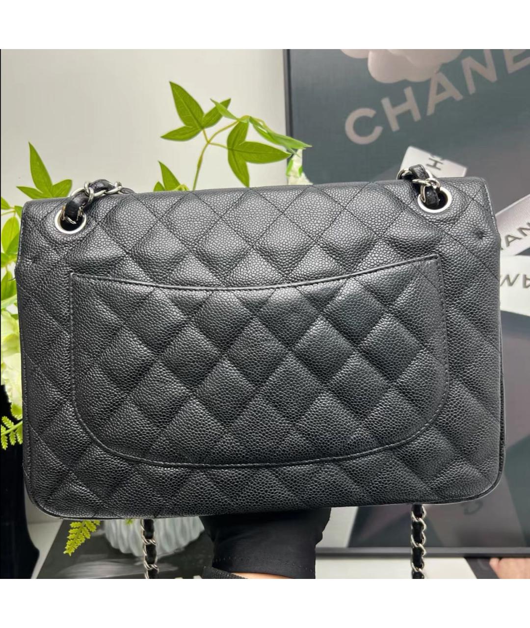 CHANEL Черная кожаная сумка через плечо, фото 2