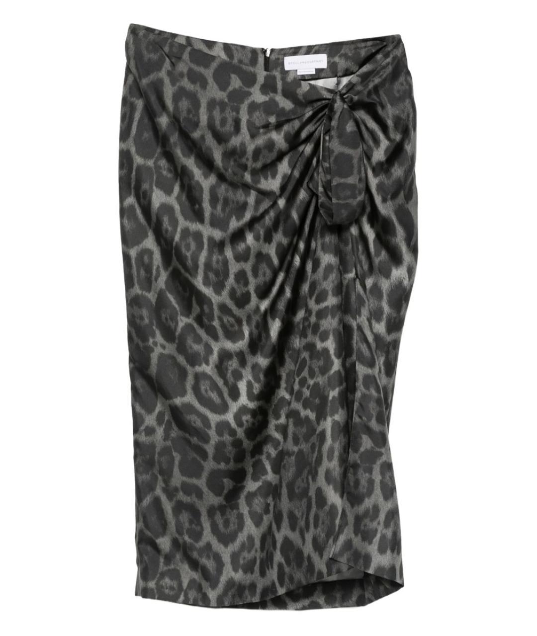 STELLA MCCARTNEY Мульти шелковая юбка миди, фото 1