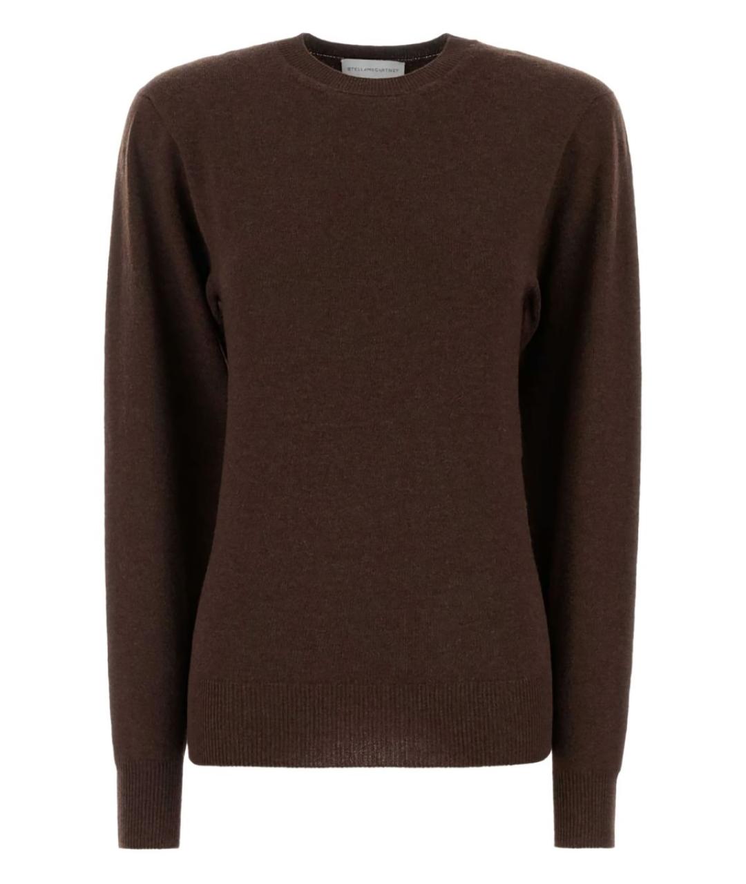 STELLA MCCARTNEY Коричневый кашемировый джемпер / свитер, фото 1