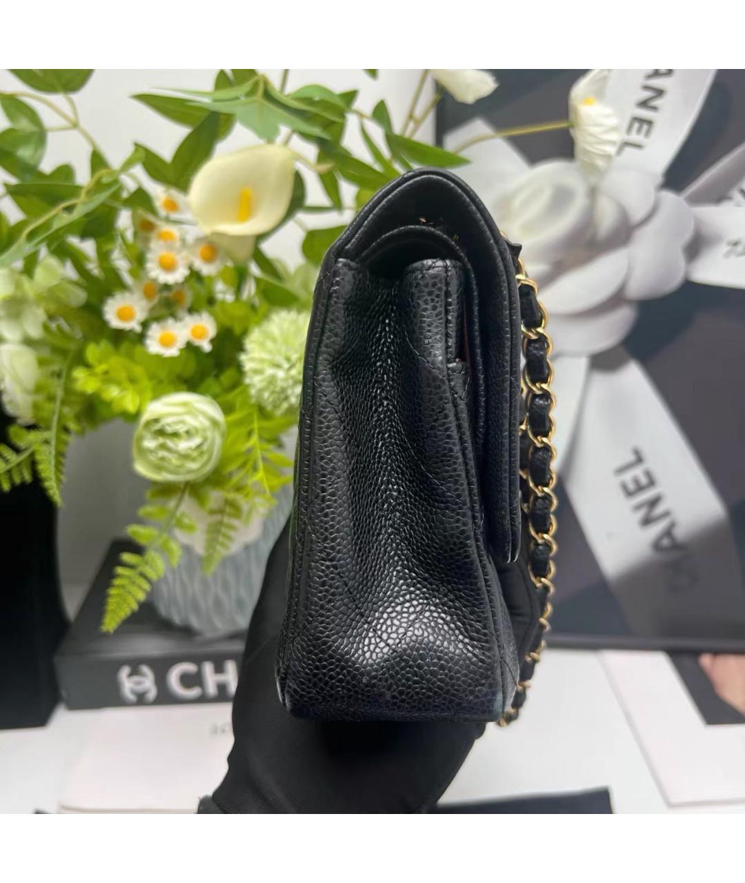 CHANEL Черная кожаная сумка через плечо, фото 4