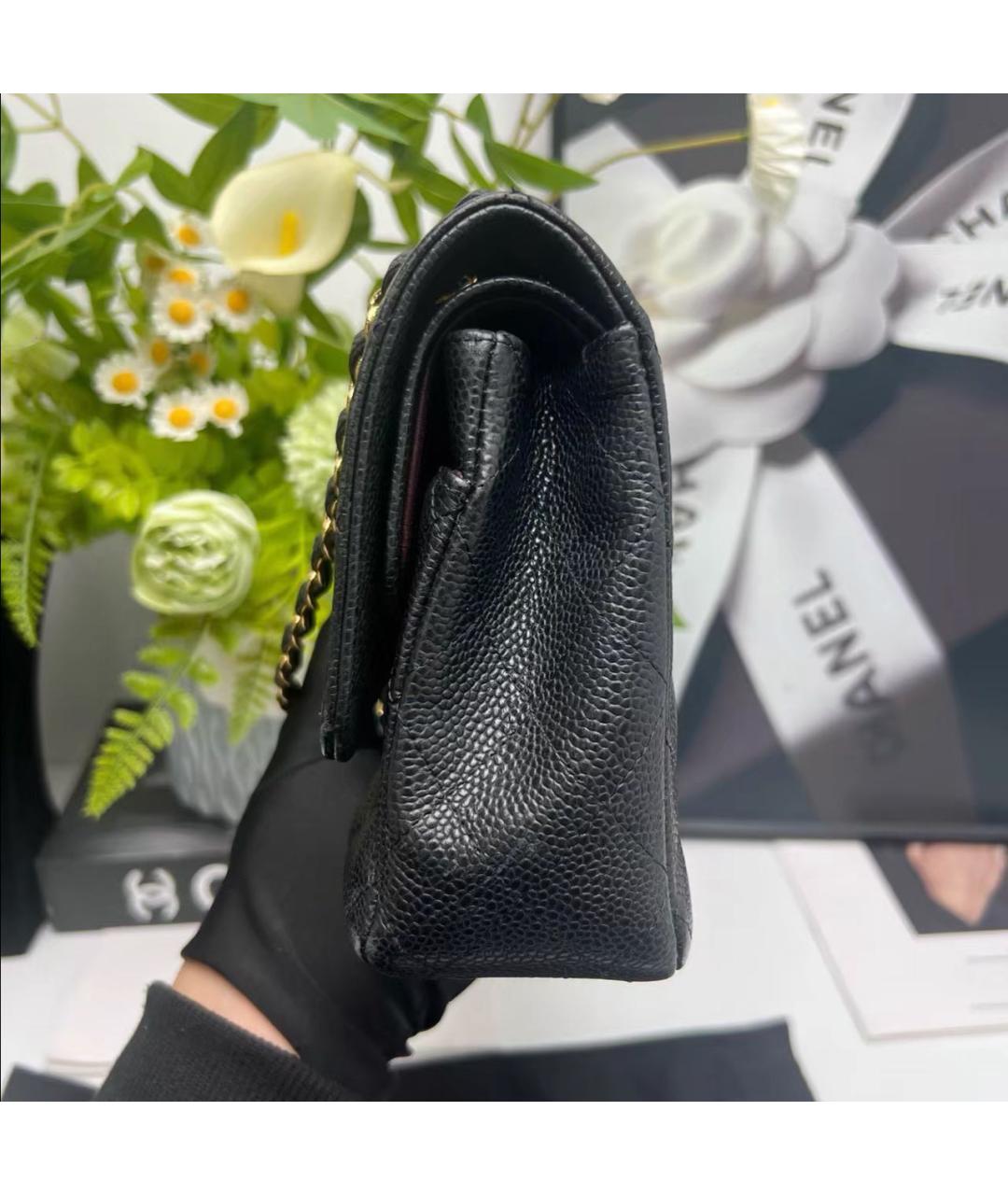 CHANEL Черная кожаная сумка через плечо, фото 3