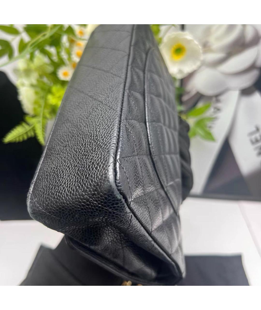 CHANEL Черная кожаная сумка через плечо, фото 7